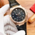 New! Copy IWC Ingenieur Chronograph Watch Rose Gold Quartz Movement